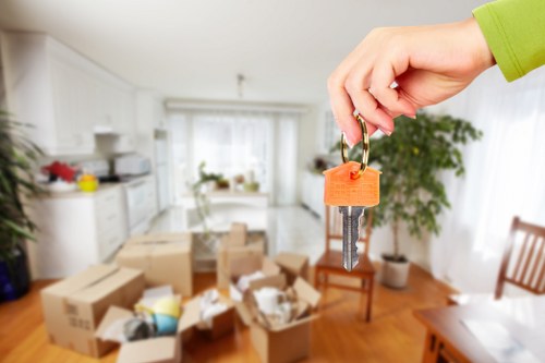 Professional team planning a flat removal in Hamptonhill