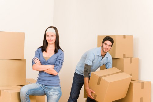 Business inventory stored in a clean Hamptonhill self storage unit