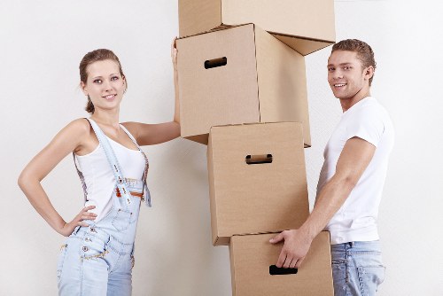 Secure storage space with neatly arranged belongings