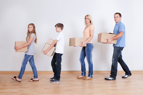 Packed boxes ready for student storage in Hamptonhill